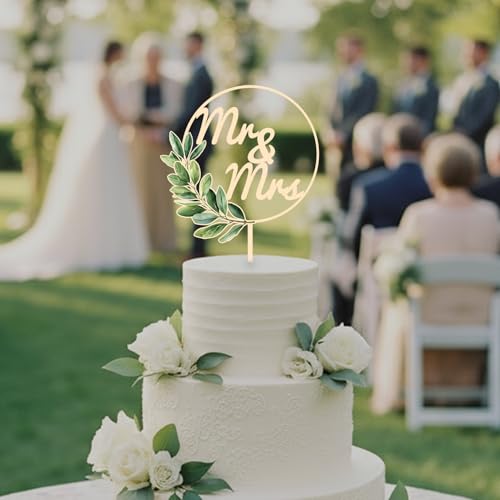 SWIMDOG Mr & Mrs Wedding Cake Topper, Wedding Cake Decoration