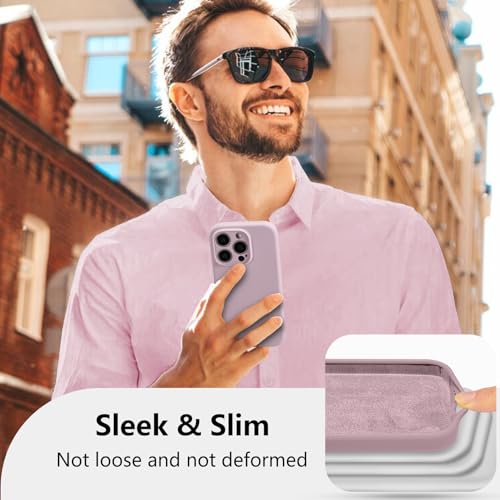 Coque silicone iPhone 13 Pro avec doublure microfibre douce luxe