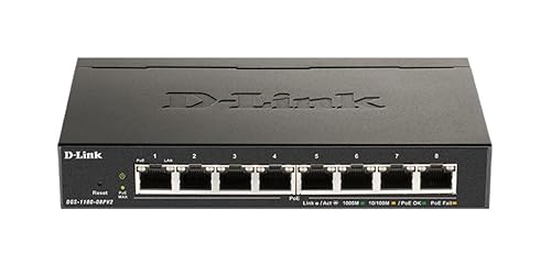 D-Link 8-Port Gigabit Smart Managed PoE+ Switch | 8 PoE+