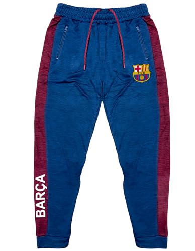 Icon Sports Men's Barcelona Joggers - Casual Sweatpants, Licensed Barcelona Track Pants with Zipper Pockets