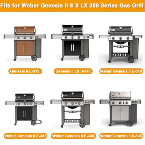 6788 Griddle Insert for Weber Genesis II 300 Series Gas Grill Non-Stick Full Size Cooking Plate Replacement Part for Weber GS4 Genesis II E310 E315 E325 E330 E335 S310 S335 Genesis II LX 340