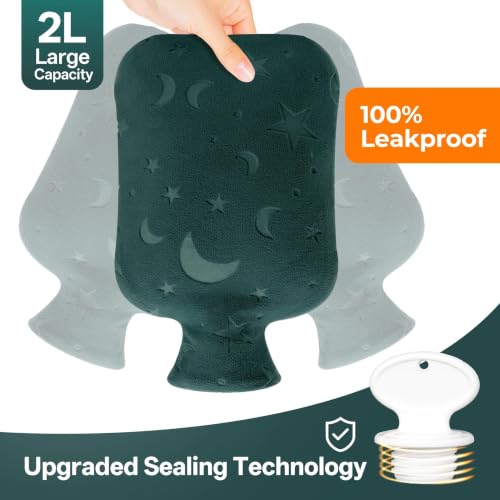 DICEVER Hot Water Bottle with Soft Cover