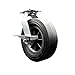 Service Caster - CST10 Greenlee 10 Inch Swivel Caster with Brake - MA6065 GMX Material Cart - Heavy Duty Replacement - Semi-Pneumatic Wheel - Service Caster Brand