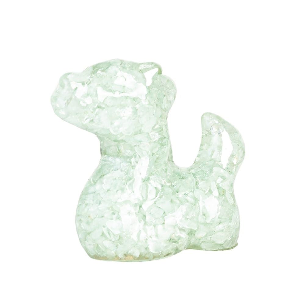 HUFFA Resin Dragon Ornaments - Natural Crystal Decorative Figurines for Home, Office, and Desktop Decor(Aquamarine)