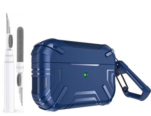 Image of Mizi Rugged Case for Air Pods Pro 2nd Generation 2022 /2023 (USB-C /Lightning Cable) / Air pod Pro 2019 Release, Hard Protective Cover - Blue