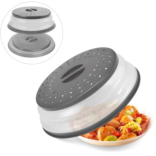 Microwave Splatter Cover Collapsible Microwave Cover for Food 10.5 inch