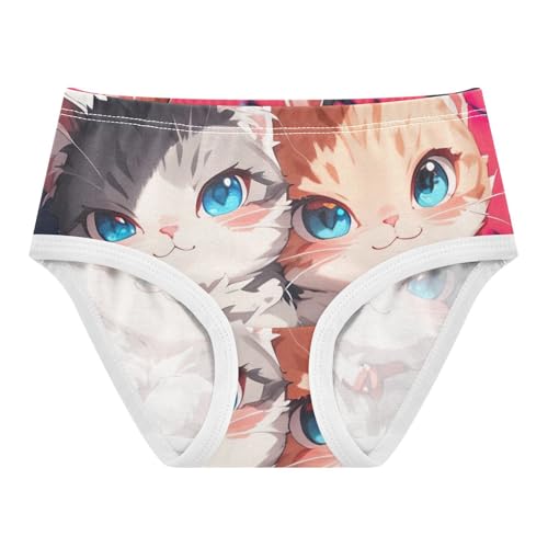 Toddler Girls Underwear 2t Cotton Little Girl Panties Bright Briefs Underpants Cute Cartoon Cat