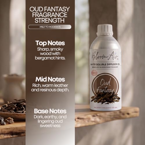 Image of Oud Fantasy Diffuser Oil for Home Fragrance, 1 Litre Refill