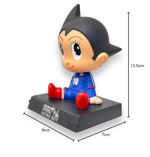 Image of AUGEN Super Hero Astro Boy Action Figure Limited Edition Bobblehead with Mobile Holder for Car Dashboard, Office Desk & Study Table (Pack of 1)
