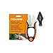 Fiskars Herb Garden Scissors, 5" Garden Shears, Handheld Herb Snips with Sheath and SoftGrip Handle, Dishwasher Safe
