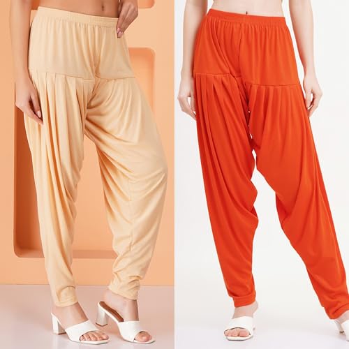 Image of Buy That Trendz Patiala Salwar for Women Relaxed Fit Viscose Patiyala Salwar Harem Bottom Pants