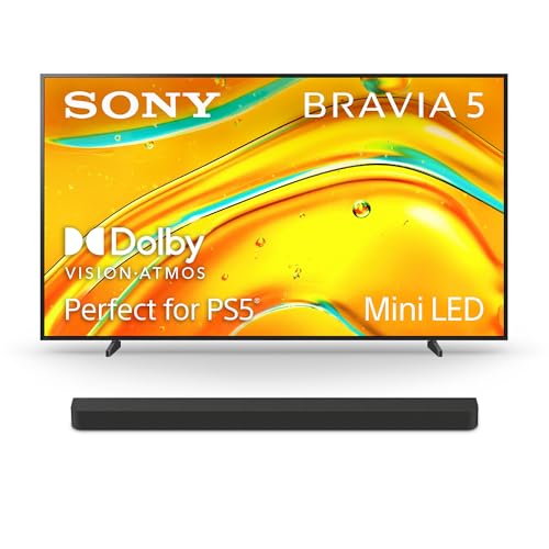 Image of Sony BRAVIA 98-Inch 4K Mini LED Smart TV (K-98XR50, 2025) & BRAVIA Theater Bar 8 11-Speaker Soundbar with 360 Spatial Sound (HT-A8000)