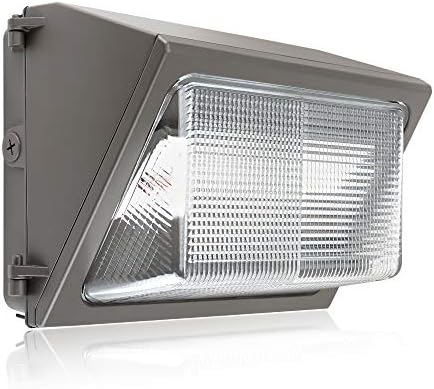Konlite LED Wall Pack Light, 5800LM, 40W, 5000K, 0-10V Dimmable IP65 Commercial Grade with Photocell Sensor Built in for Dusk to Dawn Operation 120-277V - ETL Listed - 175W Equal