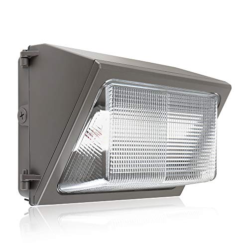 Get Discount Offer Konlite LED Wall Pack Light, 5800LM, 40W, 5000K, 0-10V Dimmable IP65 Commercial Grade with Photocell Sensor Built in for Dusk to Dawn Operation 120-277V DLC and ETL Listed - 175W Equal