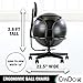 CanDo Metal Ball Chair - Inflatable Ergonomic Active Seating Exercise Ball Chair With Air Pump for Home, Office, and Classroom