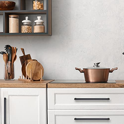Image of Ravinte 20 Pack 11-5 /16 Inch Square Cabinet Handles Matte Black Pulls Drawer Hardware Kitchen Handles