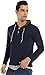 QPNGRP Mens Casual Hoodie Shirt Long Sleeve Henley Shirt B27 Navyblue X-Large