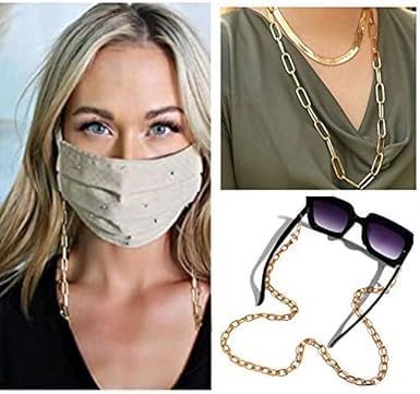 Jowxsx Gold Chain Necklace Lanyards for ID Badges Stylish Key Lanyard for Women Lanyards for Badge Holder Ornaments,Identification Badges and Accessories,Convenient to Carry Easy to Use - Image 2