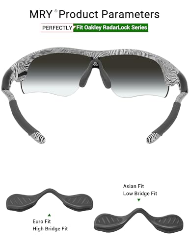 Image of Mryok Replacement Earsocks Nosepieces Kits for Oakley RadarLock Path /RadarLock XL /RadarLock Edge /RadarLock Pitch - Options
