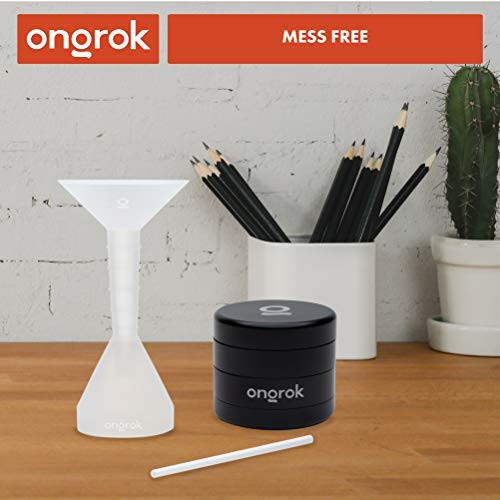 ONGROK Transparent Filler, Loader and Packer Device with Measuring Guide, Kit Includes: Funnel and Packing Stick