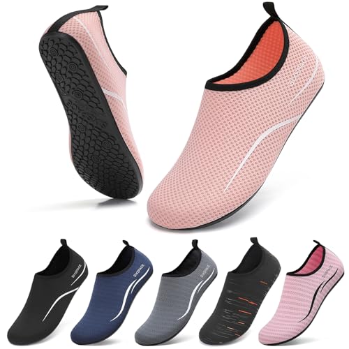 Image of Sixspace Water Shoes for Women Men Aqua Socks Swim Shower Beach Barefoot Pool Quick-Dry Non Slip Lake Surf
