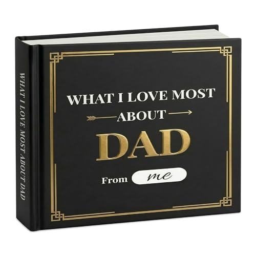 What I Love About You Dad Book: Fill-in-the-Blank Keepsake Gift for Dad from Daughter or Son Meaningful Fathers Day Birthday & Christmas Gift Memory Book Fathers Day 2026 Gifts