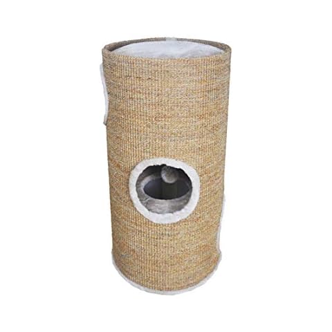 Dehner Katzen-Kratztonne Tassilo, Ø 36 cm, Höhe 70 cm, Sisal, hellbraun Cover