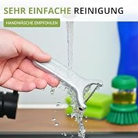 Westmark Julienne-Schneider, Gemüse-Schäler, Quick-Spezial, Grob gezackte Edelstahl-Klinge, Aluminium, Farbe: Grau/Silber, 60962270 – Ansicht 9
