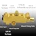 PV2 Brake Proportioning Valve Disc/Drum, Disc Front Drum Rear Brake, Lezhey 172-1353 Brass Universal Combination Proportioning Valve Compatible with GM Ford Street Rod Classic Truck & Car
