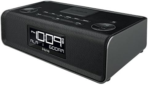 iHome iBN43BC Bluetooth Stereo Dual Alarm FM Clock Radio and Speakerphone with USB Charging
