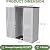 Jolydale 65 Cu.Ft Resin Shed with Multi-Layer Shelf High Polymer Materials Outdoor Vertical Storage Shed with Floor High Outdoor Storage Cabinet for Lawnmowers, Generators White