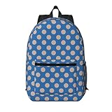 Zelinge Dot Blue Business Laptop Backpack Casual Daypack For 13-Inch Laptop Backpacks 17 Inches Tall