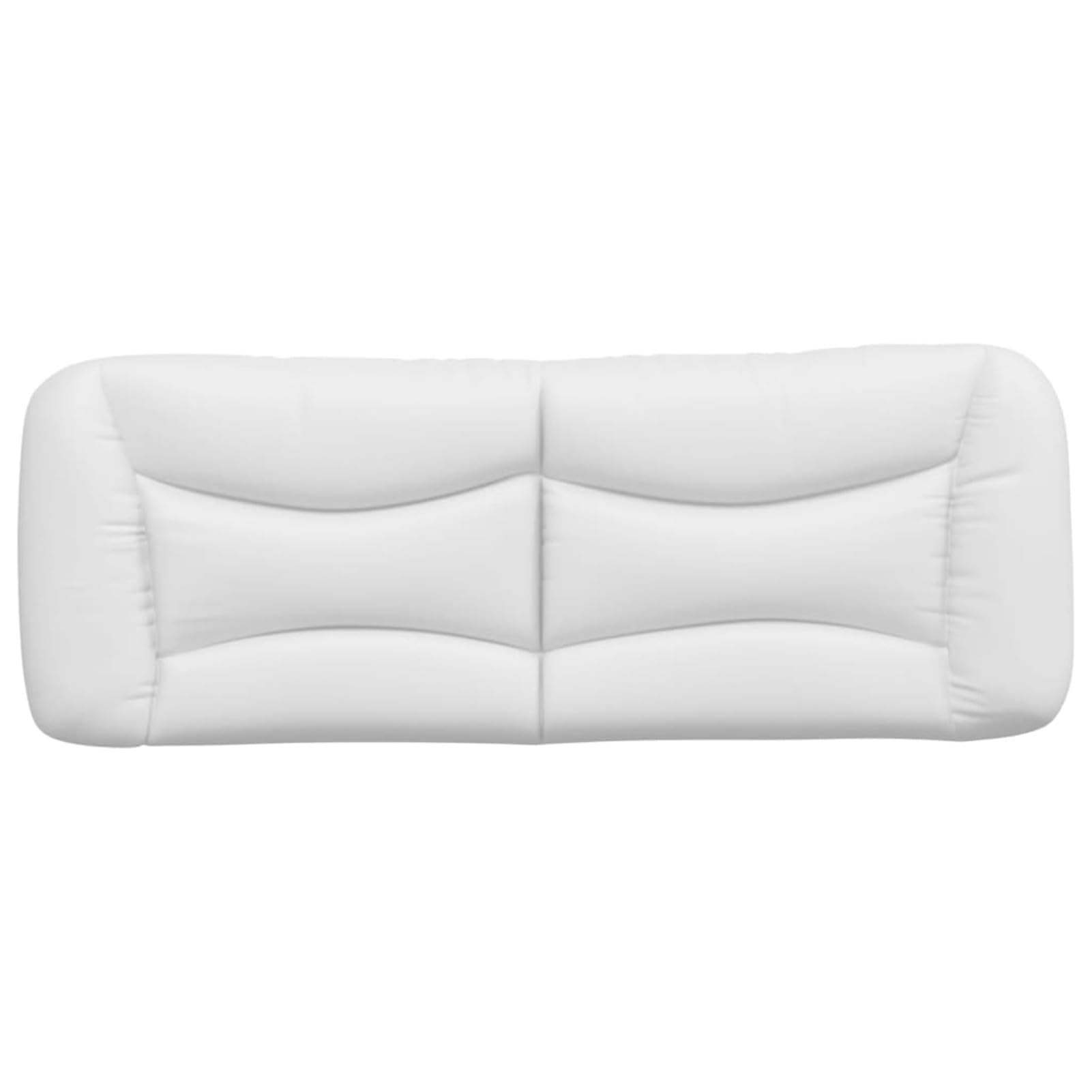 Coussin de tête de lit Blanc 140 cm Similicuir,Armoire De Tête De Lit,Tête De Lit pour Adulte,Meuble De Chambre À Coucher