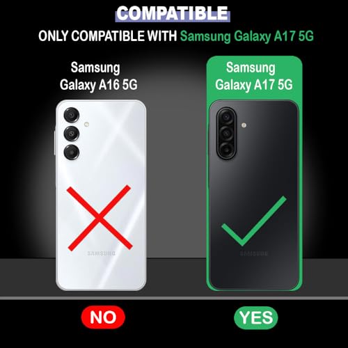 Image of Back Cover | MagFit Ring Design (Non-Magnetic) | Shockproof Protection | Anti-Slip Grip | Raised Camera Edges | Slim Protective Case for Samsung Galaxy A17 5G / F17 5G / M17 5G (Matte Black)