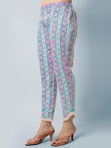 Image of MIRCHI FASHION Pure Cotton Floral Printed Kurta Set with Dupatta | 3 Piece Straight Fit Kurta Pant Set | Ethnic Office Wear Salwar Suit for Women