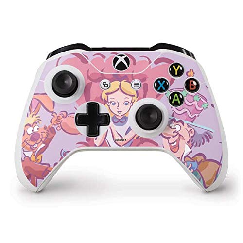 Skinit Decal Gaming Skin Compatible with Xbox One S Controller - Officially Licensed Disney Alice in Wonderland Tea Party Design