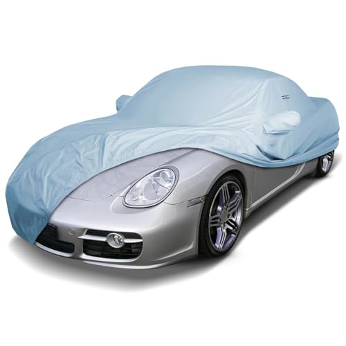 Image of iCarCover Premium Car Cover for 2006-2025 Porsche Cayman Heavy Duty Waterproof All-Weather Automobiles Custom Fit Indoor Outdoor UV Snow Protection Covers with Straps and Bag