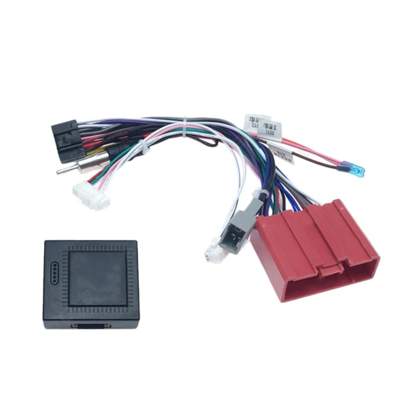 Car for Audio 16PIN Power Cord Adapter for Audio Harness with Canbus Box for 3 5 6 8-7 2008-2015