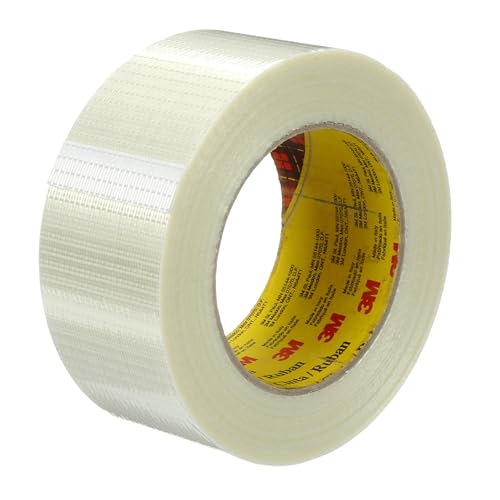 Cinta de filamentos Scotch 8959 transparente bidireccional en rollo de 50 mm x 50 m