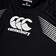 Canterbury Pro Protection Rugby-Weste für Erwachsene, Uni, schützt Brust und Schultern, atmungsaktiv, leichte und Flexible Schutzweste, Schwarz/Weiß/Silber, XL