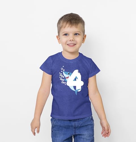 4th Birthday Shirt boy Shark Four Year Old Toddler Tshirt 4 Years t Boys tee Fourth Bday Outfit2