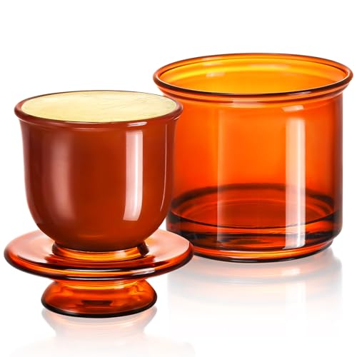 Hekeieon Butter Crock, Elegant Crystal Glass...