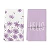 Artoid Mode Purple Flowers Bee Hello Sunshine Summer Kitchen Towels Dish Towels 18×26 Inch Seasonal Holiday Decoration Hand Towels Set of 2