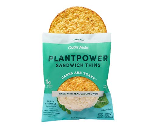 Outer Aisle Gourmet Cauliflower Sandwich Thins | Keto, Gluten Free, Low Carb