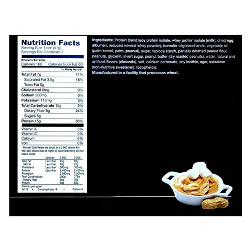 3 Box Value Pack (21 Servings) Proti Fit Vlc - Fluffy Nutter Low-Carb 15G Protein Diet Bar - High Fiber Weight Loss Snack/Post Workout Protein Bar Bar - Gluten Free #TOP1