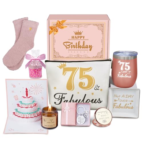 75th Birthday Gifts For Women, Happy 75th Birthday Gifts For Her Best Friend Mom Sister...