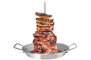 Rotisserie Vertical Skewer for Perfect Al Pastor Tacos, Shawarma, and Gyros