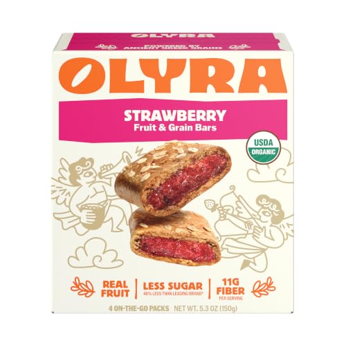 Olyra Strawberry Fruit & Grain Bars 4 Count, 1.32 OZ