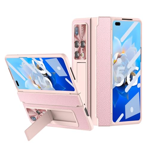 Coque Huawei Mate X2 rose avec béquille cachée et protection 360