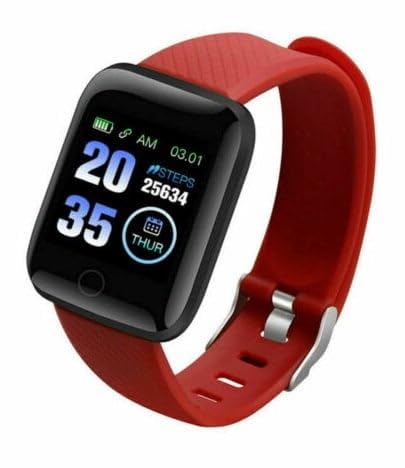 enfogo d116 intelligence bluetooth 1.3" full touch men women monitor/smart brlet/health brlet/smart watch for all boys/girls-red
